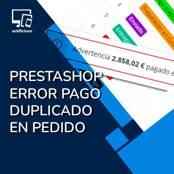 Advertencia de pago duplicado en PrestaShop